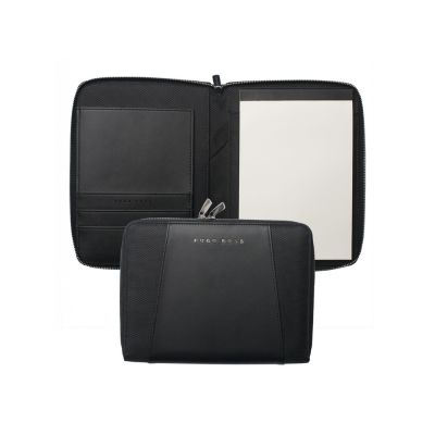 Папка для участника конференции формата А5 Keystone Black. Hugo Boss-0