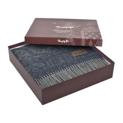 Плед MARZOTTO MAGNOLIA 4000, темно-синий-2