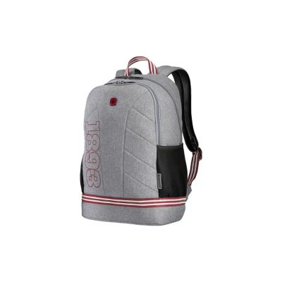 Рюкзак WENGER Collegiate Quadma 16, серый, 100% полиэстер, 33х17х43 см, 22 л-0