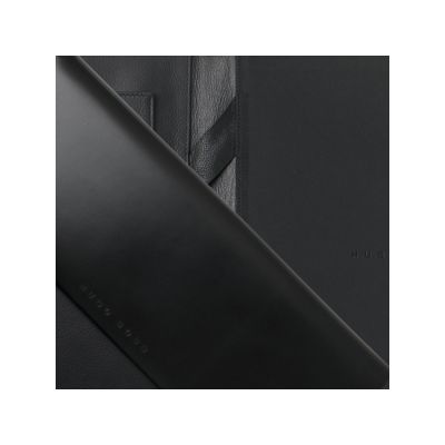 Папка для участника конференции формата А5 Caption Contrast Black. Hugo Boss, черный-1