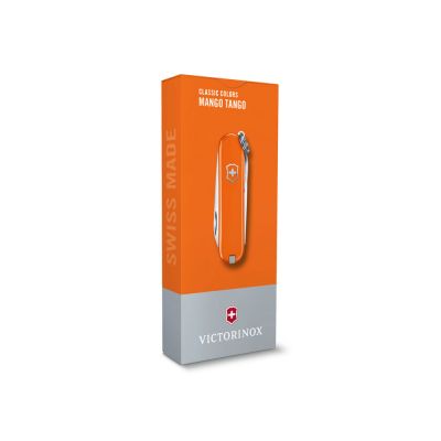 Нож-брелок VICTORINOX Classic SD Colors Mango Tango, 58 мм, 7 функций, оранжевый-2