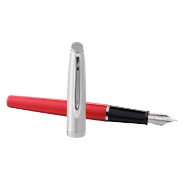 Перьевая ручка Embleme RED CT перо тонко (F) в подарочной коробке-2