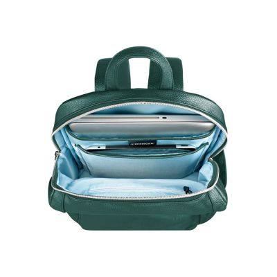 Рюкзак женский WENGER LeaMarie, ПВХ/полиэстер, 31x16x41 см, 18 л, зеленый-4