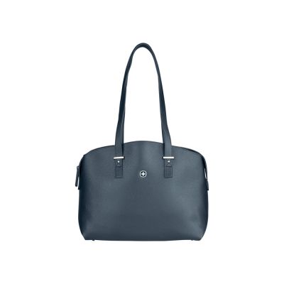 Сумка женская WENGER RosaElli с карманом для ноутбука 14, синяя, полиэстер, 37 x29x19 см-1