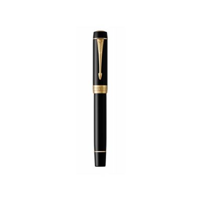 Перьевая ручка Parker Duofold Classic Centennial, Black GT, перо: F-2