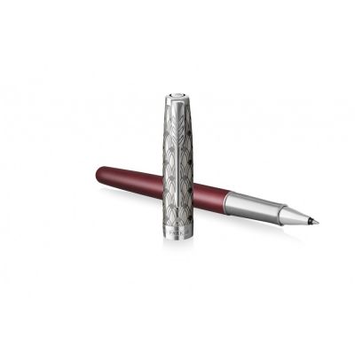Ручка-роллер Parker Sonnet Premium Refresh RED CT, стержень: F, цвет чернил: black, в подарочной упаковке-2
