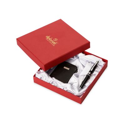 Набор Diplomat: визитница, ручка шариковая, черный-0