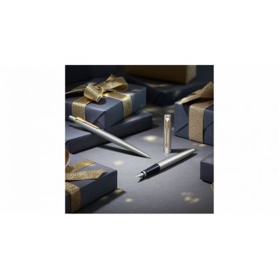 Перьевая ручка Parker Jotter Stainless Steel CT, Mblue-6