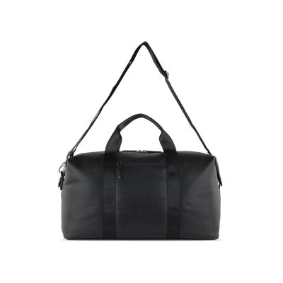 Сумка дорожная BUGATTI Elsa, чёрная, воловья кожа/полиэстер, 47х22х24 см-8