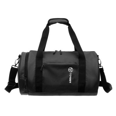 Сумка спортивная TORBER Mobi, чёрный, полиэстер 900D с PU покрытием, 45 х 25 х 25 см-0