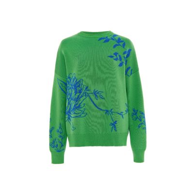 Джемпер Хризантема зеленый. Varvara-0