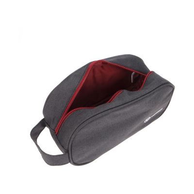 Несессер TORBER, дорожный, чёрный/бордовый, полиэстер 300D, 23 х 12 х 10 см-3