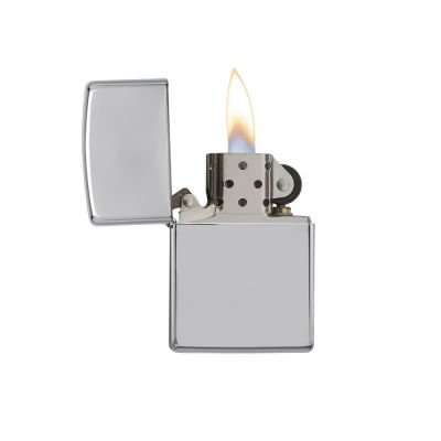 Зажигалка ZIPPO Classic с покрытием High Polish Chrome, латунь/сталь, серебристая, 38x13x57 мм-3