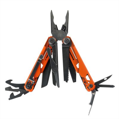 Мультитул Stinger, 107 х 19 мм, 19 функций, сталь, оранжевый корпус, стоунвош, в картонной коробке, в комплекте нейлоновый чехол-2