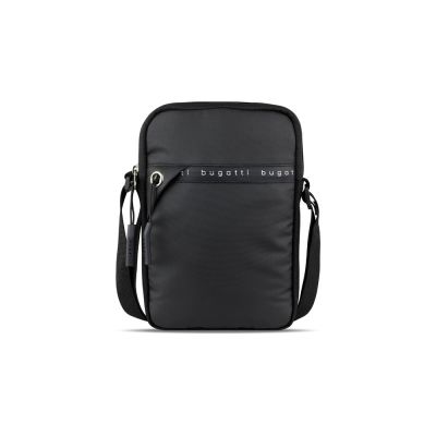 Сумка через плечо BUGATTI Blanc Delight, чёрная, нейлон RPET600D/тарпаулин/полиэстер, 16х4х23 см-1