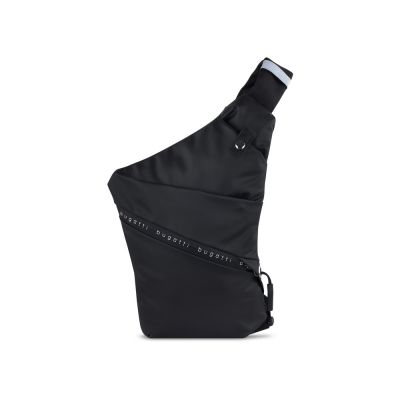 Сумка BUGATTI Blanc Delight, чёрная, нейлон RPET600D/тарпаулин/полиэстер, 22х10х33,5 см, 1 л-1