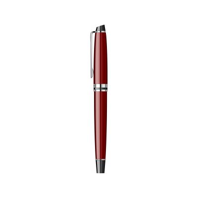 Ручка-роллер Waterman Expert Dark Red Lacquer CT Black, стержень: Fblk-8