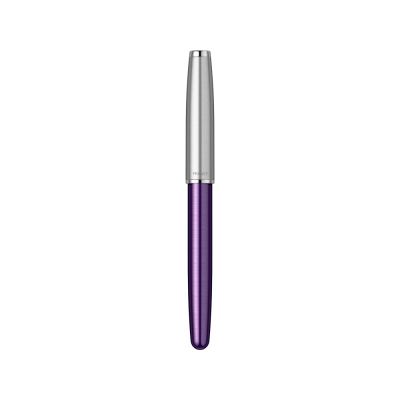 Ручка-роллер Parker Sonnet Essentials Violet SB Steel CT, цвет чернил black, перо: F, в подарочной упаковке.-3