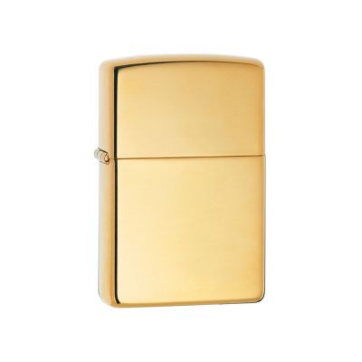 Зажигалка ZIPPO Classic с покрытием High Polish Brass, латунь/сталь, золотистая, 38x13x57 мм-0