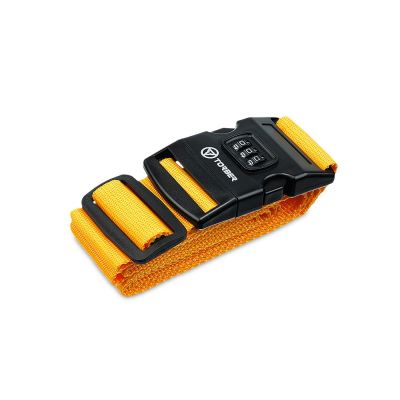 Ремень для чемодана Torber, желтый, 182 х 5 см-0