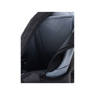 Рюкзак с одним плечевым ремнем BUGATTI Universum, графитовы, полиэстер меланж/тарпаулин, 23х14х42 см-6