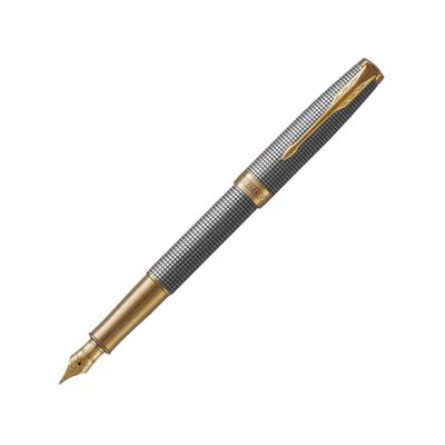 Перьевая ручка Parker Sonnet , Cisele GT, перо F или перо М, цвет чернил: black, в подарочной упаковке-0