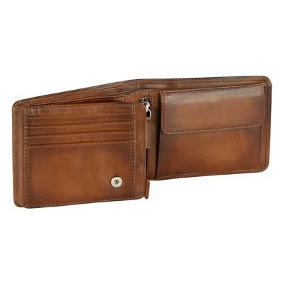 Портмоне BUGATTI Domus, с RFID защитой, коньячный цвет, натуральная воловья кожа, 12,5х2х9,5 с-2