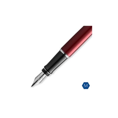 Перьевая ручка Waterman Expert Dark Red Lacquer CT Black, перо: M, цвет чернил: blue.-3