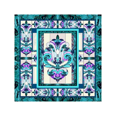 Набор: платок Каменный цветок и свеча Утонченность-3