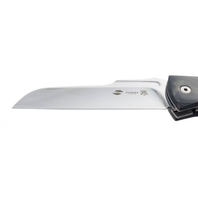 Нож складной Stinger, 105 мм (серебристый), материал рукояти: стеклопластик G10, древесина зебрано-3