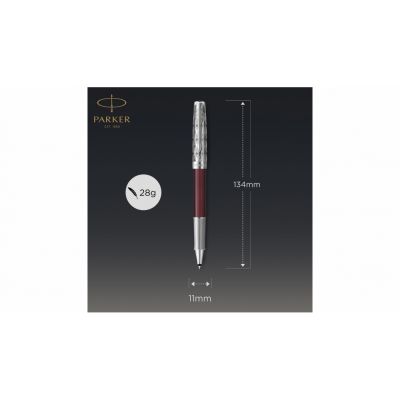 Ручка-роллер Parker Sonnet Premium Refresh RED CT, стержень: F, цвет чернил: black, в подарочной упаковке-6
