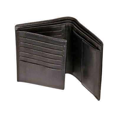 Портмоне BUGATTI Atlanta, чёрное, натуральная воловья кожа, 10,5х2х12,5 см-5