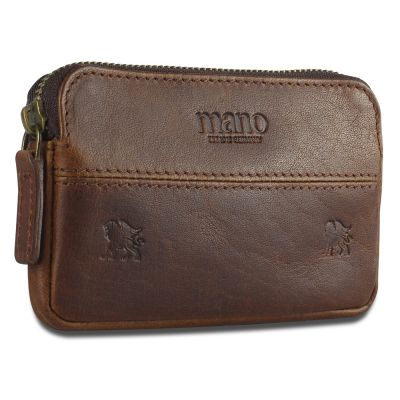 Ключница Mano Don Leon, натуральная кожа в коричневом цвете, 12 х 7 см-2