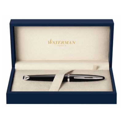 Перьевая ручка Waterman Carene, цвет: Black ST, перо: F или М чернила: blue-2