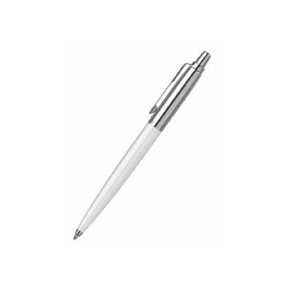 Шариковая ручка Parker Jotter ORIGINALS WHITE CT, стержень: Mblue ЭКО-УПАКОВКА-0