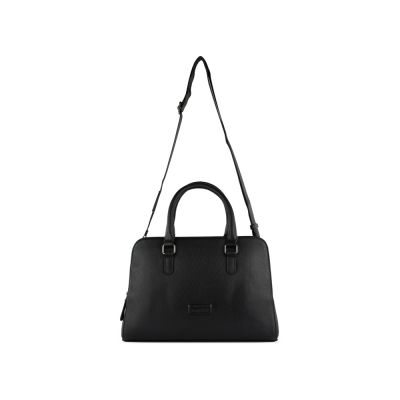 Сумка женская BUGATTI Elsa, чёрная, воловья кожа/полиэстер, 32х13х22 см-2