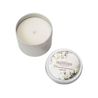 Набор: платок Русский полевой букет и свеча Цветы и травы-5