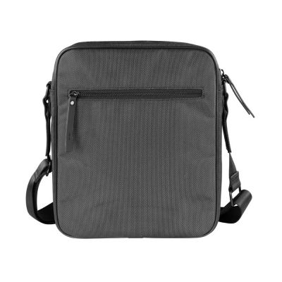 Сумка кросс-боди BUGATTI Domani, антрацитовая, нейлон, 27х10х31 см-1