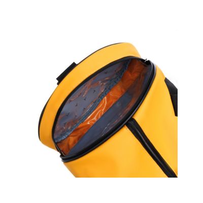 Сумка спортивная TORBER MOBI, желтая, полиэстер 900D с PU покрытием, 45 х 25 х 25 см-4