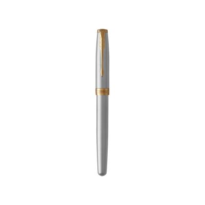 Ручка перьевая Parker Sonnet Core Stainless Steel GT, серебристый/золотистый-1