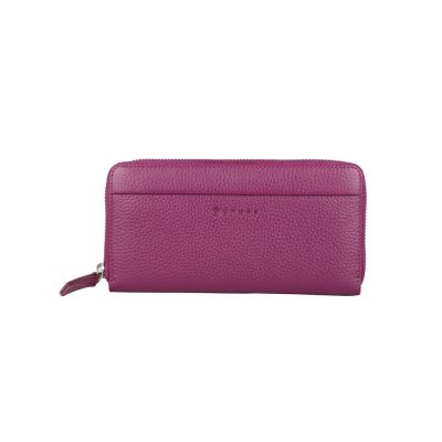 Кошелёк Cross Colors Plum, кожа наппа, фактурная, цвет сливовый-2