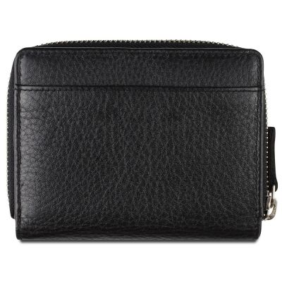 Кошелёк женский BUGATTI Lady Top, на молнии, чёрный, натуральная воловья кожа, 12х2,5х9 см-5
