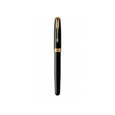 Перьевая ручка Parker Sonnet Black Lacquer GT, перо: F или М , цвет чернил: black, в подарочной упаковке-3