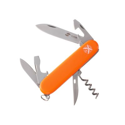 Нож перочинный Stinger, 90 мм, 11 функций, материал рукояти: АБС-пластик (оранжевый)-0