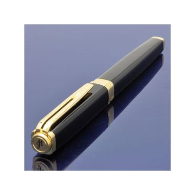 Перьевая ручка Waterman Exception, цвет: Slim Black GT, перо: F-6