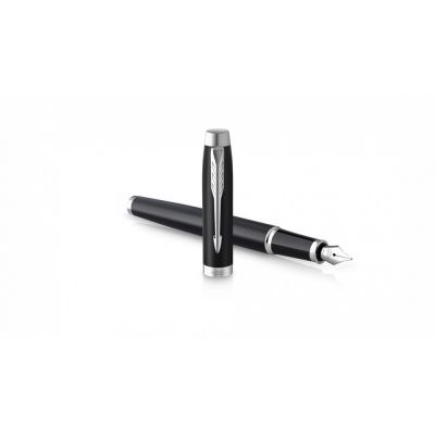 Перьевая ручка Parker IM Mat Black CT, перо: F, цвет чернил: blue, в подарочной упаковке.-3