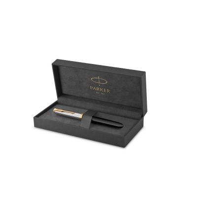 Перьевая ручка Parker 51 Premium Black GT, перо: M/F, чернила: Black,Blue, в подарочной упаковке-5