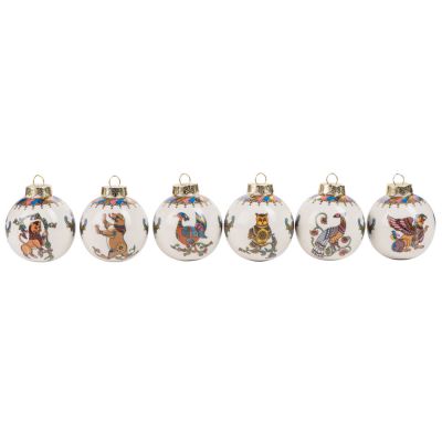 Набор новогодних шаров, 6 шт.-3