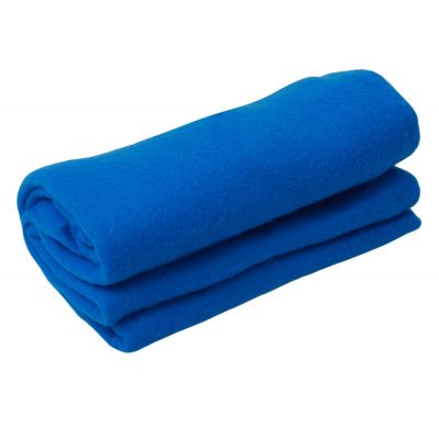 Подарочный набор: кукла фарфоровая, плед флисовый, голубой/синий-4