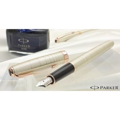 Перьевая ручка Parker Sonnet F535 VERY PREMIUM Feminine, (серебро 925 пробы) цвет: Silver PGT, перо: F-8